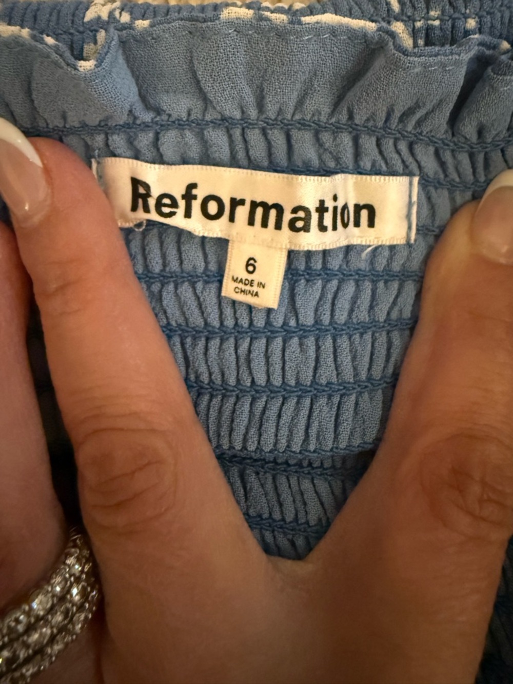REFORMATION ELLE DRESS SIZE 6 - Picture 4 of 5